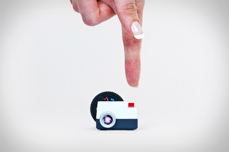 miniature slideshow projector