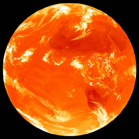earth infrared emission