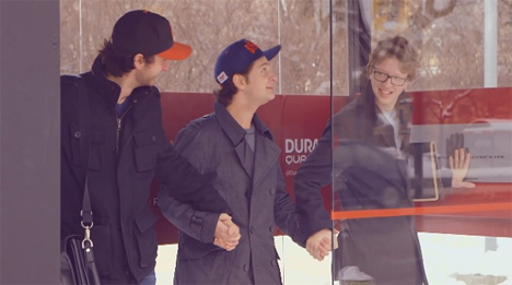 human powered bus stop heaters