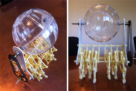 modified strandbeest hamster powered