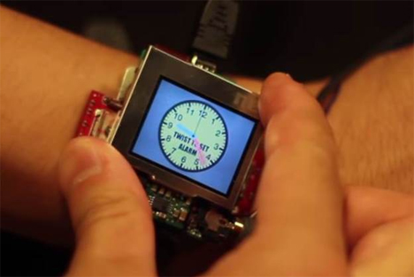 futuristic gesture controlled smartwatch design