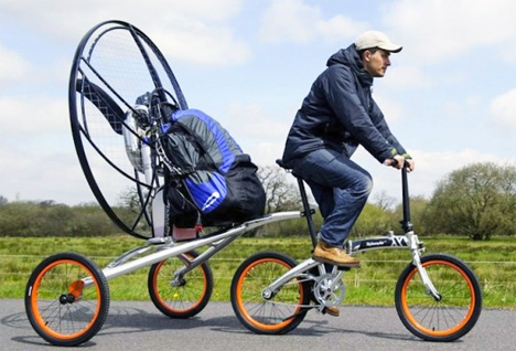 pedal powered flying bike