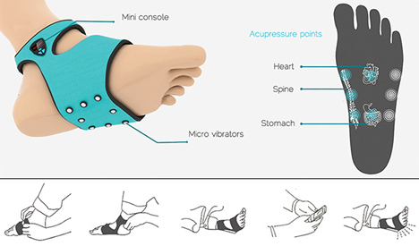 acupressure waking sock