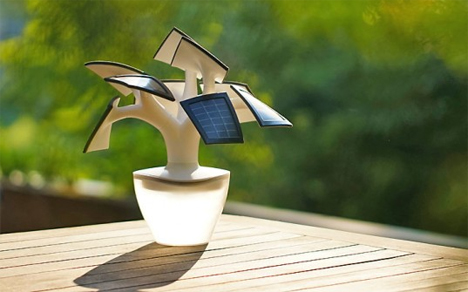 bonsai tree inspired solar phone charger