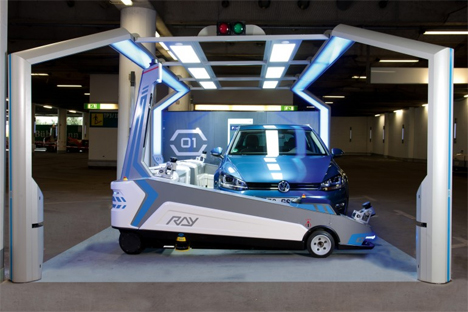 autonomous parking garage robot