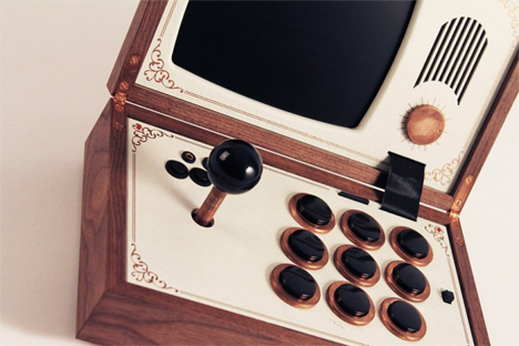 handcrafted arcade cabinet