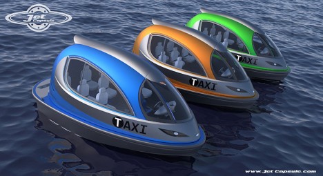 jet capsule colorful taxis