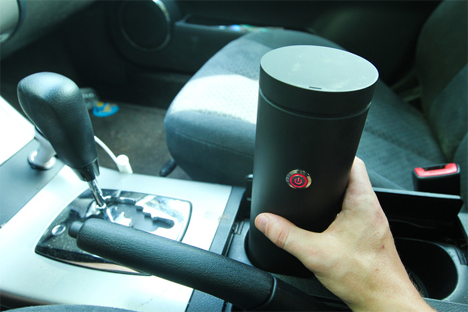 portable coffee brewing travel mug