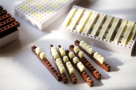 chocolate lego blocks