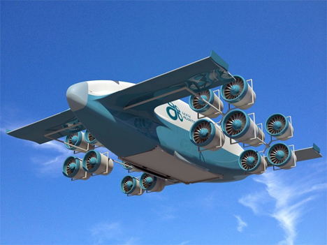 electric tilting fan cargo plane