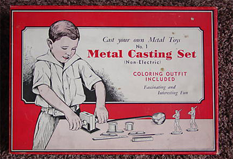 BabelColour on X: Gilbert Toys in the 1950s taught children all about  mortality. Their Molten Lead casting kits and Glass Blowing apparatus  complimented a range of toxic chemistry sets, plus their infamous