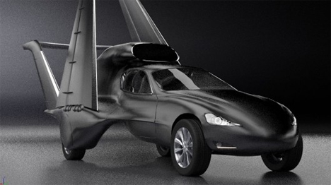 transforming flying car