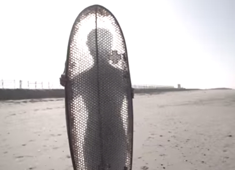 cardboard surfboard