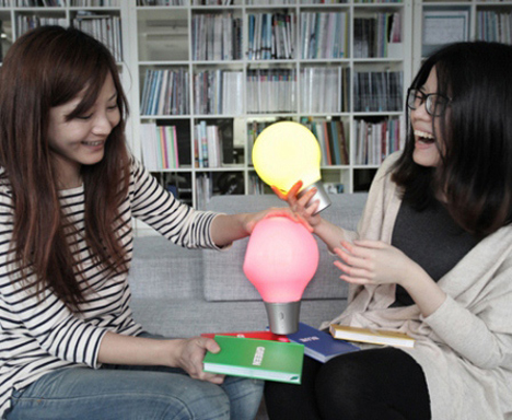 squishy light bulb that changes color