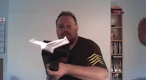 diy paper airplane gun