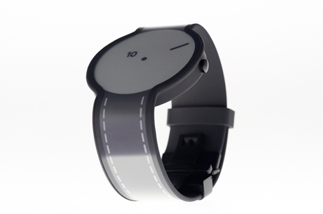 electronic paper design shifting watch