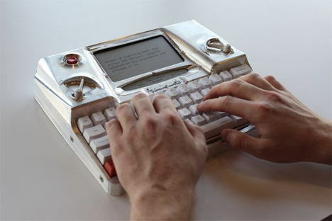 high tech modern typewriter