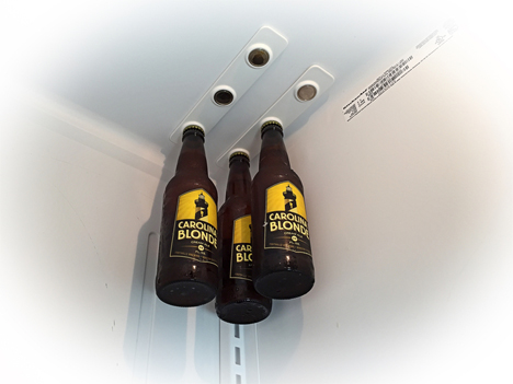 inside fridge magnetic bottle holders