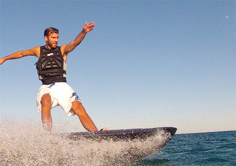 lithium battery powered electric wakeboard