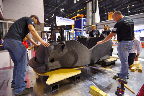 local motors one piece carbon fiber 3d printed car body