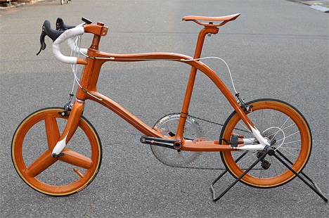 5 handcrafted japanese mahogany bikes