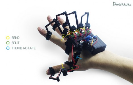 dexta robotics exoskeleton hand