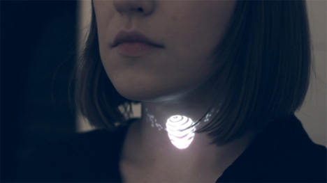 projected light necklace