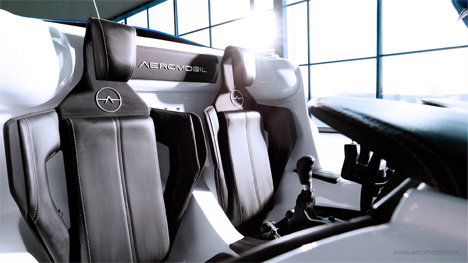 seats aeromobil flying car