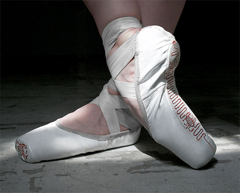 electronic traces ballet shoes