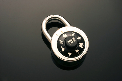 image lock combination lock with pictures instead of numbers
