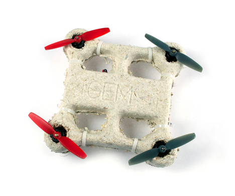 self-destructing biodegradable drone