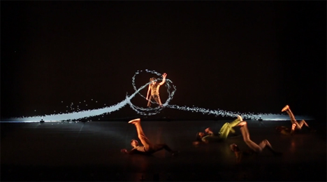 pixel light and dance performance