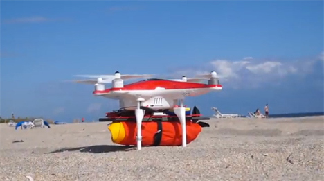 project ryptide flotation device carrying drone