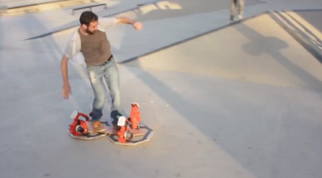 working leaf blower hoverboard