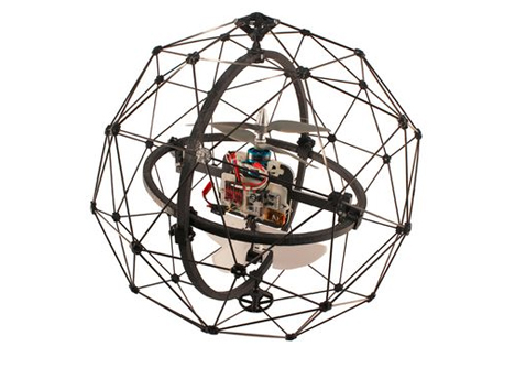 cage protected flying drone