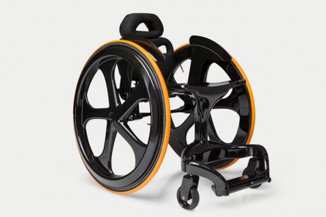 carbon black wheelchair