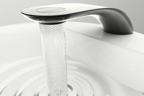 swirl faucet helix design