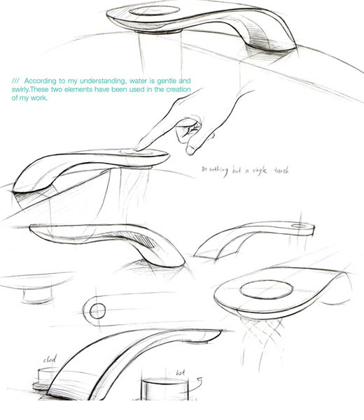 Swirl Faucet Helical Patterns Look Sweet & Save Water Gadgets