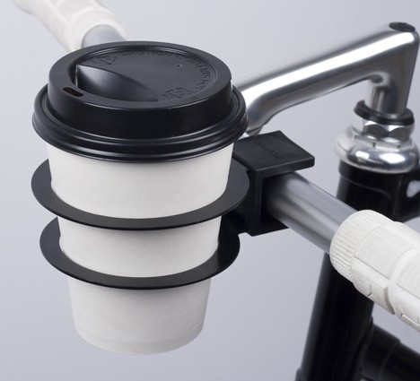 plastic black white cup holder