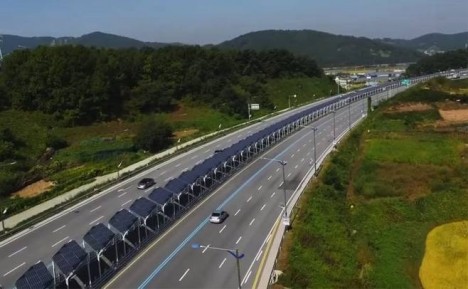 solar powered bike lane