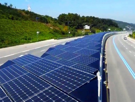 solar topped bike path