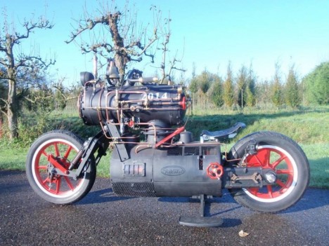 steam engine powered cycle