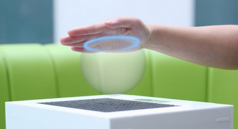 virtual hologram haptic response