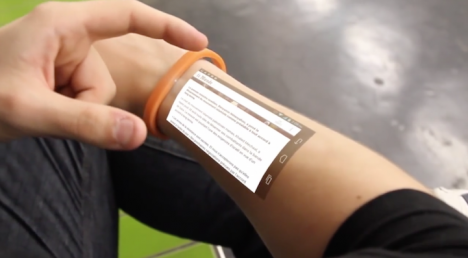 wearable wrist arm projector