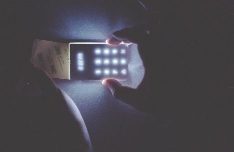 light phone in use
