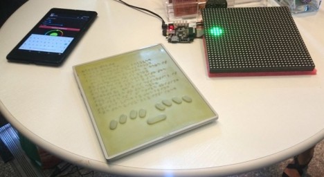braille blind tablet prototype