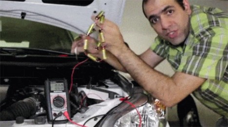 how to start a dead car battery with AA batteries
