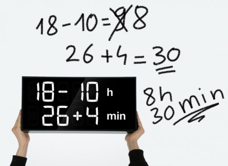 math wall clock