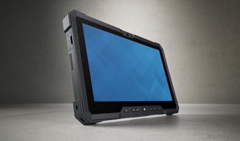 Beauty shot of a Dell Latitude 12 Rugged Tablet (Model 7202), codename Livingstone.