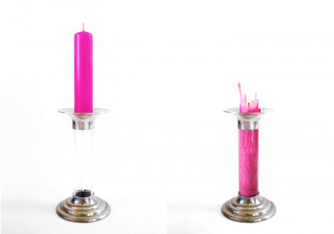 self recycling candle design